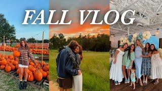 a florida fall vlog: pumpkin patch, baby shower, and catching up