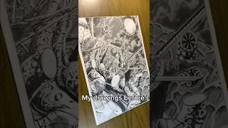 My drawings before vs. now 