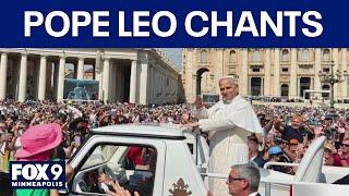 Pope Leo joins White Sox chants with MN students
