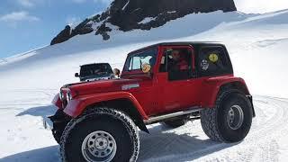 Jeep Rubicon snow driving on Vatnajökull 2019