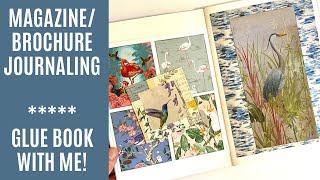 Magazine / Brochure Journaling - Glue Book With Me!