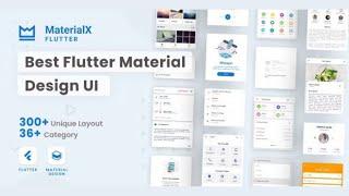 MaterialX Flutter free download || Flutter Material Design UI Template || Flutter UI/UX TEMPLATE