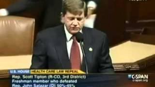 Rep. Scott Tipton Supports Health Care Repeal Legislation