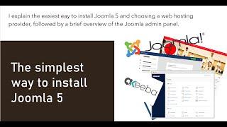 Installing Joomla 5 using CPanel and choosing a hosting provider