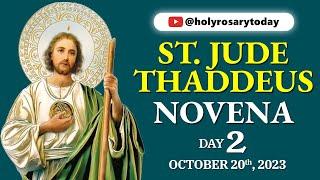 ST. JUDE THADDEUS NOVENA DAY 2  October 20, 2023  Holy Rosary Today