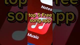 Top 5 Free music app || song  apps #shorts #ytshorts