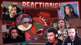 Youtuber's React To Tricky Phase 2! | Friday Night Funkin VS. Tricky | Madness