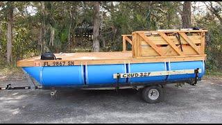 My Cheap Homemade Pontoon Boat Build #2