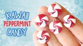 Kawaii Peppermint Swirl Candy│Polymer Clay Tutorial