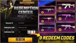 Get 300 UC Vouchers Redeem Codes | 9 Redeem Codes For Everyone | Get 300 UC Discount | PUBGM