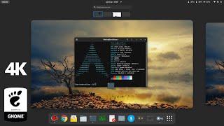 GNOME 40: Arch Linux on 4K display