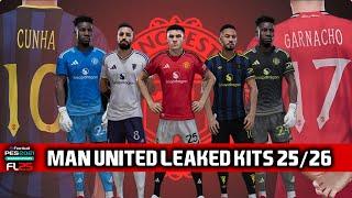 PES 2021 & Football Life 2025 - Manchester United Leaked Kits 25/26 V2