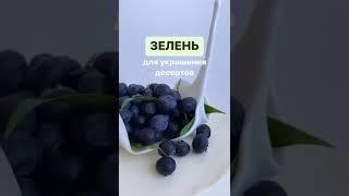 Какой зеленью украшают десерты? 