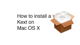 How To Install A Kext