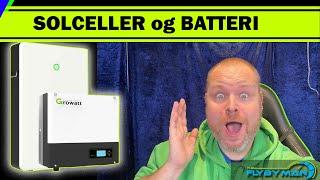 SOLCELLER og BATTERI med Growatt (UNBOXING SPH3600 & GBLI6532)