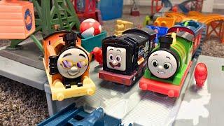 NEW Percy Nia & Diesel All Engines Go Trains! Fun Package Drops - Thomas & Friends Trackmaster