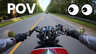 ASMR Motorcycle Ride - Royal Enfield 650 Engine Sounds | Merx Moto