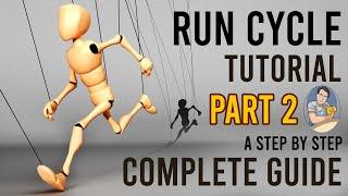 Maya Run Cycle Tutorial : Character Animation Tutorial | Step by step animation process | Part 2