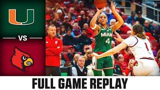 Miami vs. Louisville Full Game Replay | 2024-25 ACC Women's Basketball