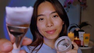 ASMR Deep Cleansing Facial  Exfoliation, Mask & Massage | Relaxing Whispers & Sounds For Sleep