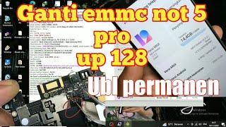 Redmi not 5 pro wyred ganti emmc up128 ubl permanen