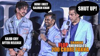 Sajid Nadiadwala CRY after Release | Why Salman Did Sikandar| When Murugadoss First Meet Salman Khan