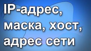 Что такое IP-адрес, маска, хост, адрес сети. Основы