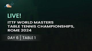 LIVE! | T1 | Finals | ITTF World Masters Championships Rome 2024