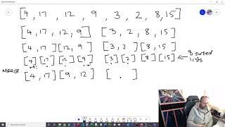 Merge sort ethos and demonstrating the process