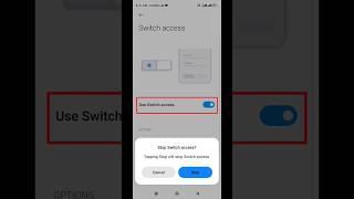 How to disable use switch access setting #shorts