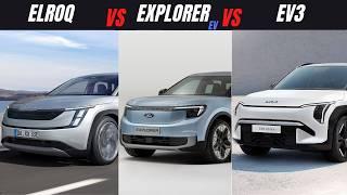 2024 Ford Explorer EV vs. Kia EV3 vs. Škoda Elroq -  Electric SUV Comparison!