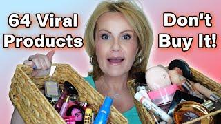 I Tried 64 VIRAL MAKEUP Products So You Don't Have To! Part 1