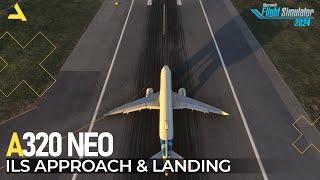 How to Perform ILS Approach and Landing with Inibuilds A320 Neo in MSFS 2024 | A Beginners Guide