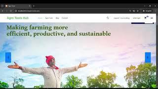 Agricultural Tools and Machinery Rental Website Using PHP and MySQL