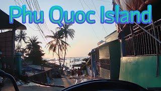  PHU QUOC Vietnam on Motorbike Scooter  Tour | 4K HD 