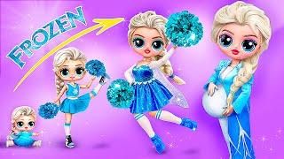 Elsa Cheerleader Growing up! Frozen DIYs