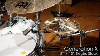 Meinl Cymbals GX-08/10ES Generation X 8"/10" Electro Stack Cymbals