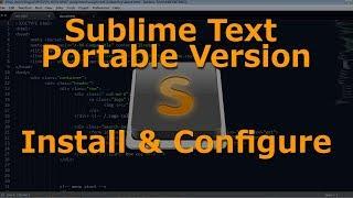 Sublime Text Portable Version Install in USB and Configure