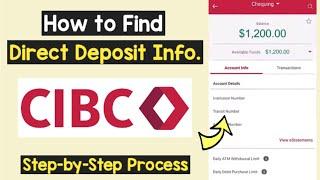 Find Direct Deposit Information CIBC | Set Up Direct Deposit CIBC | Where is Direct Deposit Info