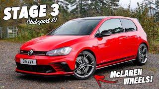 This *STAGE 3* MK7 Golf GTI Clubsport S has MCLAREN WHEELS!!