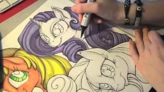 Speed drawing MLP - 3000 Subscribers SPECIAL! - My Little Pony Art