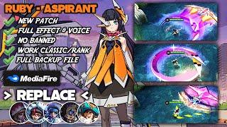 TERBARU! | Ruby Aspirant Mecha Maiden Skin Script No Password | Full Effect & Full Sound | MLBB