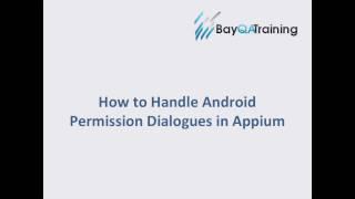 How to handle Android permission Dialogues