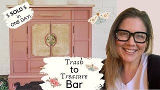 Trash-To-Treasure Bar That Everyone Wanted To Buy And My Husband Wanted To Keep! | Furniture Flip