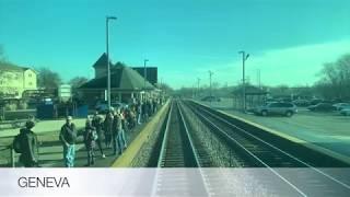 Bonus Movie #2 Metra Train Cab Car Ride On The UPW Line From Elburn To Elmhurst On December 22, 2019