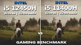 INTEL i5 12450H vs i5 11400H Gaming Benchmark Test in 2024 | Tested in 10 Games | RTX 2050 |