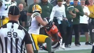 Broncos Kareem Jackson EJECTED For Hit on Packers Luke Musgrave