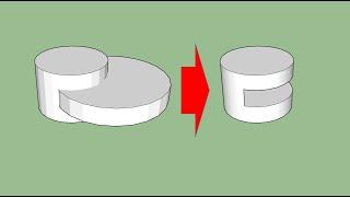 Sketchup Subtract tool (cut object )