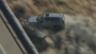 Police chase allegedly stolen car through Southern California