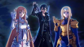 Kirito VS Abyssal Horror, with Asuna&Alice.